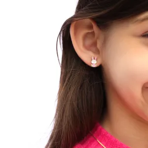 BRINCO INFANTIL COELHO RESINADO  -BANHADO A OURO 18K