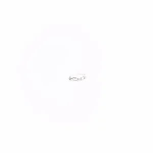 ANEL ELO CARTHIE COM ZIRCONIA CRISTAL Nº16  - BANHADO A RÓDIO BRANCO