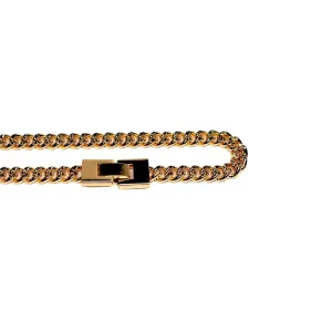 CORRENTE DIAMANTADA FEMININA 40CM COM PINGENTE INICIAL F- BANHADO A OURO 18K