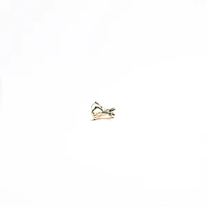 BERLOQUE SEPARADOR CACHOROO BEXIGA LISO- BANHADO A OURO 18K
