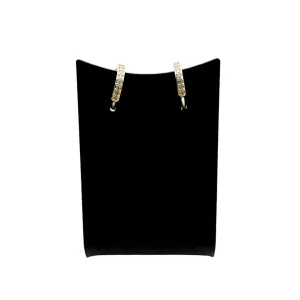 BRINCO ARGOLA FILEIRA UNICA ZIRCONIA CRISTAL MÉDIO- BANHADO A OURO 18K