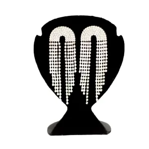 BRINCO MÉDIO ARCO-IRIS DE ZIRCONIA PENDURADO - BANHADO A PRATA 925