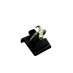 ANEL COBRA SIMPLES CRAVEJADO COM MICRO ZIRCÔNIA CRISTAL NºREGULAVEL- BANHADO A OURO 18K