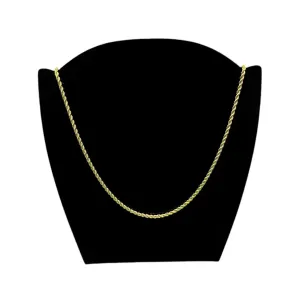CORRENTE AVULSA CORDÃO BAIANO 50CM - BANHADO A OURO 18K
