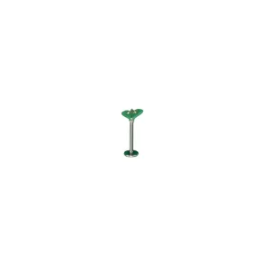 PIERCING LABRET PINO TRIANGULO COM ZIRCONIA CRISTAL 9MM -PRATA 925