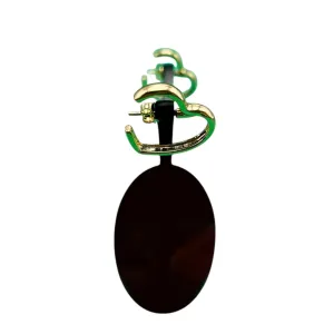 BRINCO CORAÇÃO VAZADO LARGO - BANHADO A OURO 18K