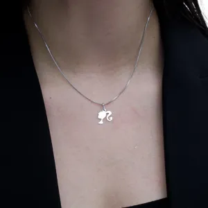 CONJUNTO CABEÇA BARBIE  - BANHADO A RÓDIO BRANCO