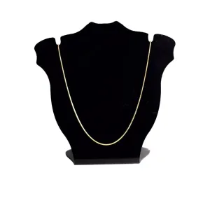CORRENTE RABO DE RATO 70CM- BANHADO A OURO 18K