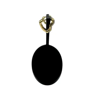 BRINCO ARGOLA CORAÇAO PEQUENO COM FILEIRA DUPLA DE MICRO ZIRCÔNIA CRISTAL   - BANHADO A OURO 18K