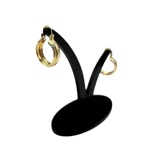 BRINCO ARGOLA  GORDINHA FOSCA SIMPLES MEDIA- BANHADO A OURO 18K