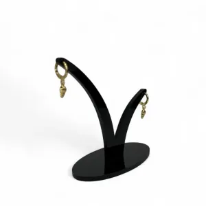 BRINCO ARGOLA COM PENDURICALHO CONCHA CARACOL LISA - BANHADO A OURO 18K