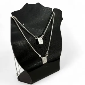 CORRENTE ESCÁPULARIO VENEZIANA COM IMAGEM - BANHADO A PRATA 925