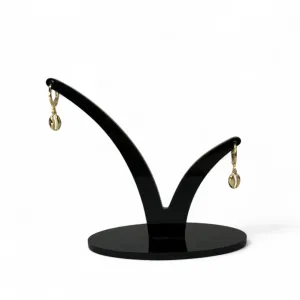 BRINCO ARGOLA COM PENDURICALHO BUZIOS LISA - BANHADO A OURO 18K