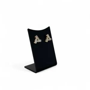 BRINCO NAVETE TRIPLA CRISTAL - BANHADO A OURO 18K
