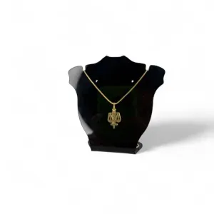 CORRENTE VENEZIANA PROFISSÃO DIREITO-  BANHADO A OURO 18K