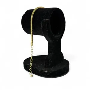 PULSEIRA PARA BERLOQUES LISA E EXTENSOR  - BANHADO A OURO 18K