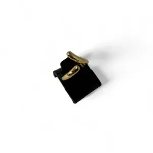 ANEL REGULAVEL COM 2 PONTOAS LISAS - BANHADO A OURO 18K