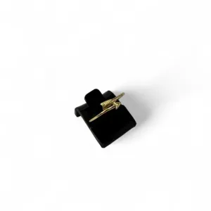 ANEL REGULÀVEL FLECHA  LISO  - BANHADO A OURO 18K