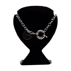 CHOKER LOVE ELO PORTUGUÊS - BANHADO A PRATA 925