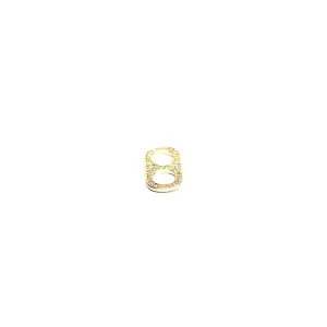 CORRENTE VENEZIANA LACRE CRAVEJADO ZIRCONIA CRISTAL- BANHADO A OURO 18K