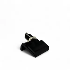 PIERCING LABRET  PINO COM ZIRCONIA CRISTAL 9MM -PRATA 925