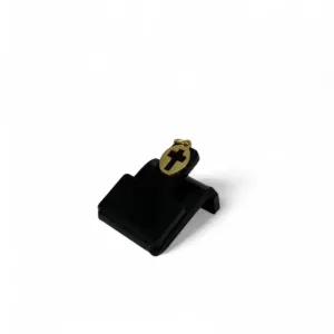 PINGENTE MINI CRUCIFIXO REDONDO VAZADO- BANHADO A OURO 18K