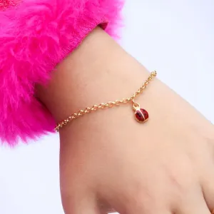 PULSEIRA INFANTIL JOANINHA RESINADO - BANHADO A OURO 18K