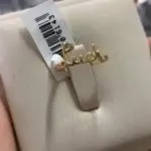 ANEL FALANGE LUCK Nª05- BANHADO A OURO 18K