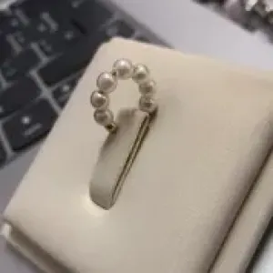 PIERCING FAKE PEROLAS- BANHADO A OURO 18K