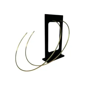 ARGOLA LISA EXTRA GRANDE - BANHADO A OURO 18K