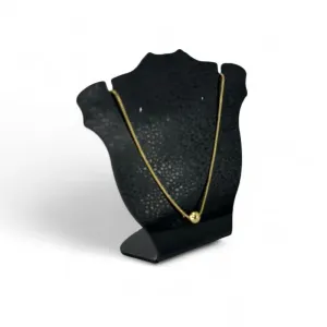 CORRENTE VENEZIANA COM BOLINHA LISA - BANHADO A OURO 18K