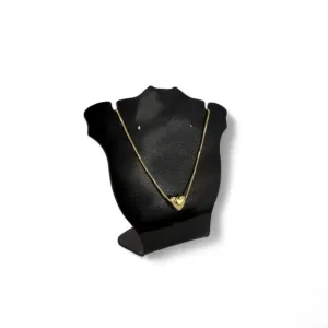 CORRENTE VENEZIANA COM CORAÇÃO LISO - BANHADO A OURO 18K