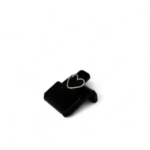PIERCING ARGOLA CORAÇÃO SIMPLES - PRATA 925