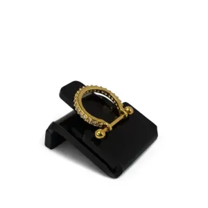 PIERCING CONCH ARGOLINHA CRAVEJADA 6MM -  BANHADO A OURO 18K