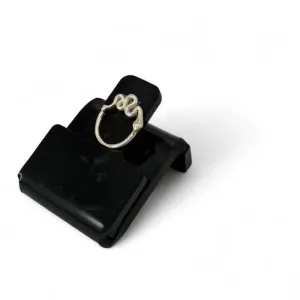 PIERCING REDONDO  ONDULADO 8MM -PRATA 925