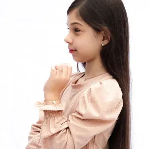 PULSEIRA INFANTIL UNICÓRNIO RESINADO - BANHADO A OURO 18K