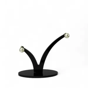 BRINCO PEQUENO EXTRA GRANDE PÉROLA LISA - BANHADO A OURO 18K