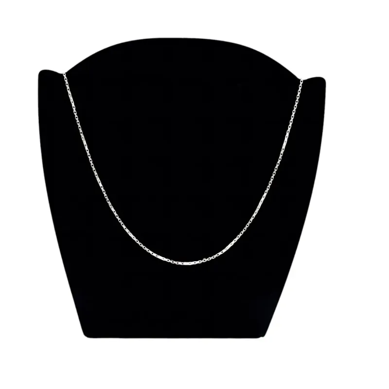 CORRENTE CARTHIE CADIADINHO FINA 50CM - PRATA 925