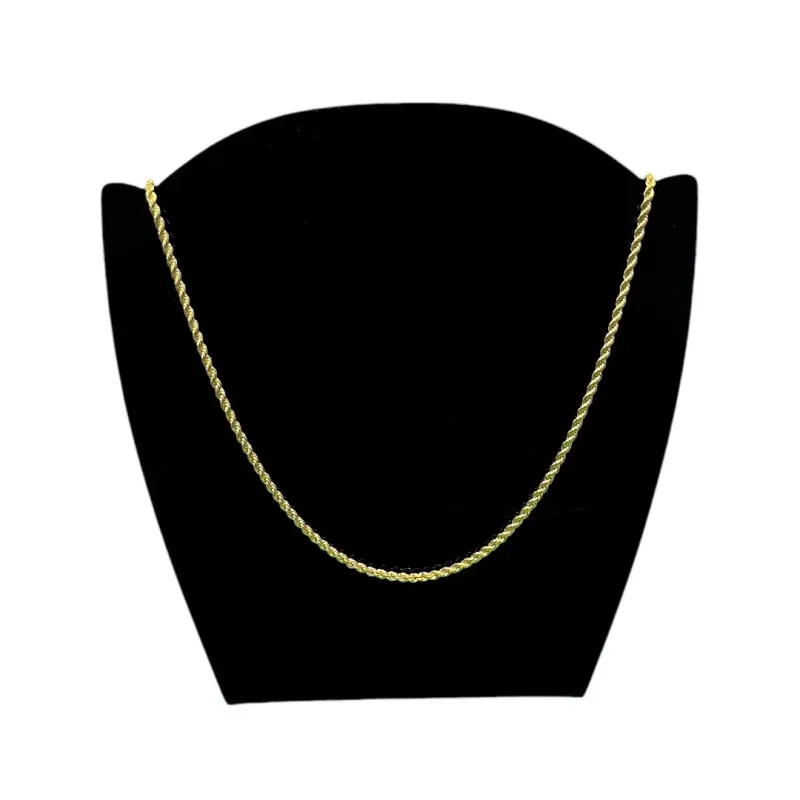 CORRENTE AVULSA CORDÃO BAIANO 50CM - BANHADO A OURO 18K