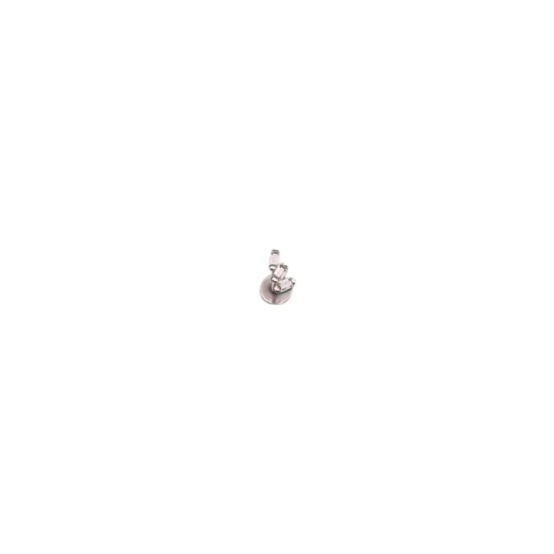 PIERCING PINO COM ZIRCONIA CRISTAL NAVETE 9MM -PRATA 925
