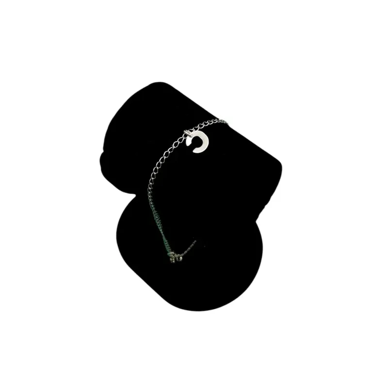 PULSEIRA GRUMET FINO COM INCIAL C- BANHADO A PRATA 925