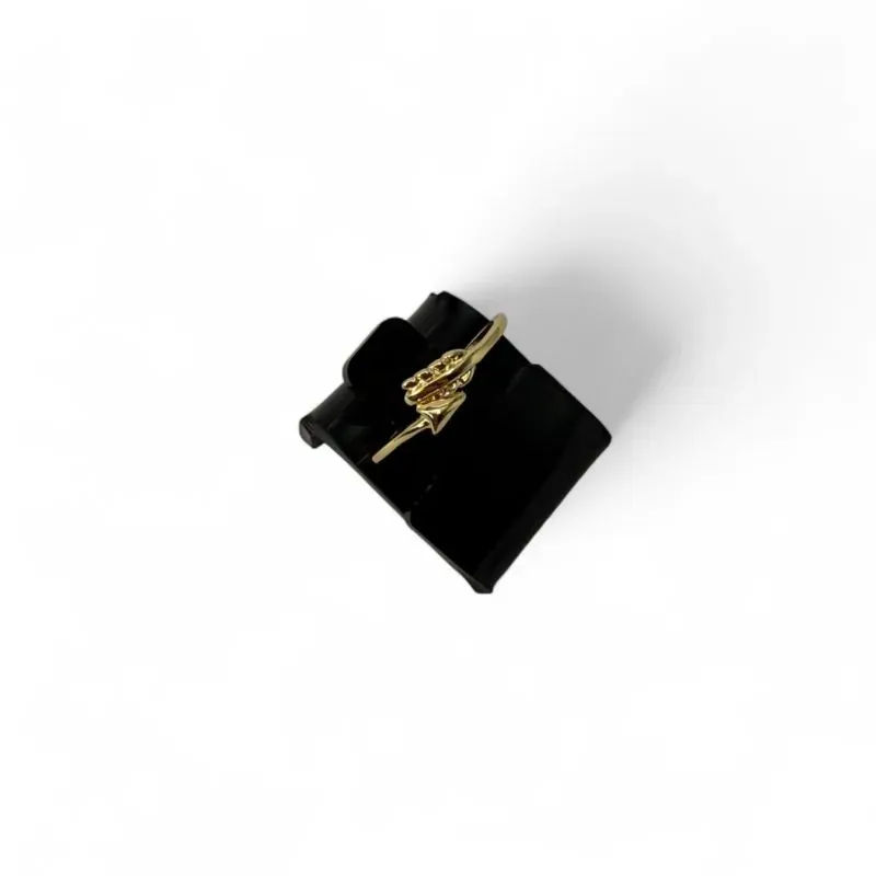 ANEL FALANGE REGULÀVEL FLECHA  LISO  - BANHADO A OURO 18K