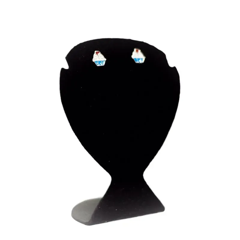 BRINCO INFANTIL CUPCAKE RESINADO  -BANHADO A RÓDIO BRANCO