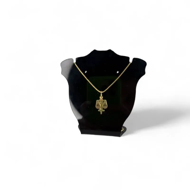 CORRENTE VENEZIANA PROFISSÃO DIREITO-  BANHADO A OURO 18K