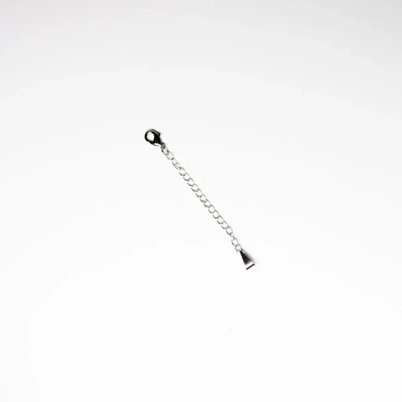 KIT EXTENSOR PARA CORRENTE E PULSEIRAS- BANHADO A RÓDIO NEGRO