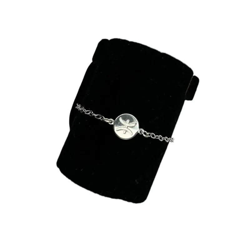 PULSEIRA ELO GRUMET LARGO SIGNO PEIXES LISO -PRATA 925