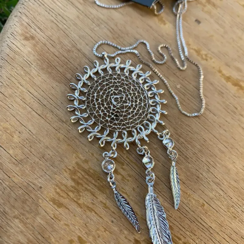 CORRENTE FILTRO DOS SONHOS GRAVATINHA REGULÁVEL - BANHADO A RÓDIO BRANCO CORRENTE FILTRO DOS SONHOS GRAVATINHA REGULÁVEL - BANHADO A RÓDIO BRANCO