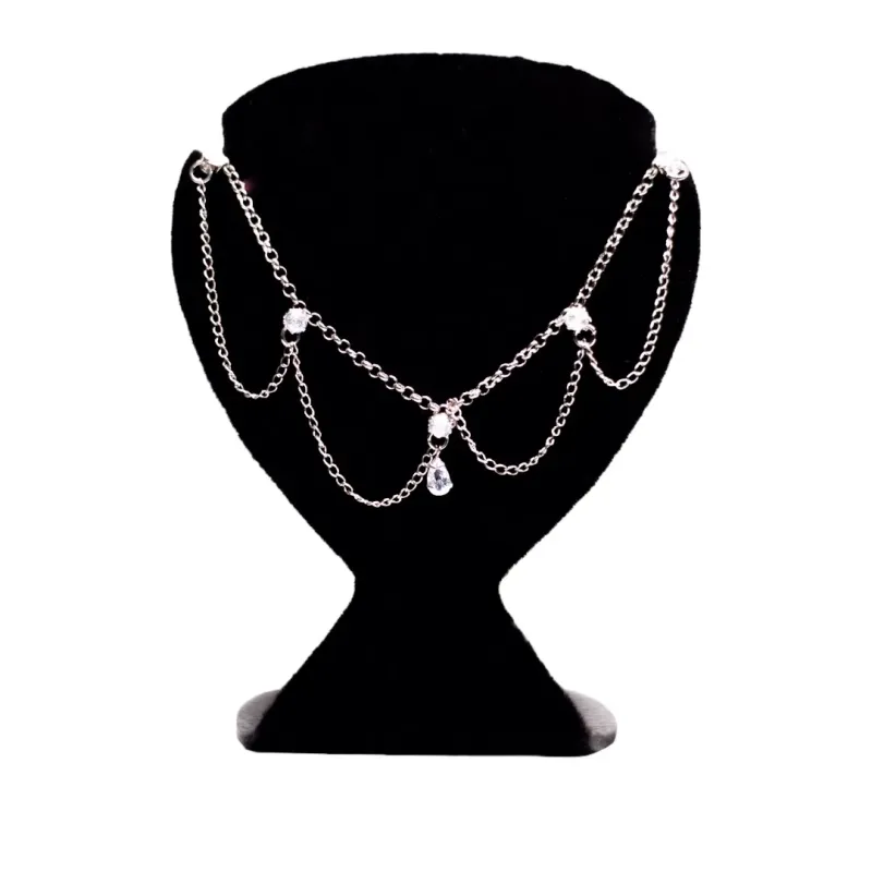 CORRENTE ELO PORTUGUÊS FINO INDIANA COM PONTO DE LUZ CRISTAL COM EXTENSOR- BANHADO A RÓDIO BRANCO CORRENTE ELO PORTUGUÊS FINO INDIANA COM PONTO DE LUZ CRISTAL COM EXTENSOR- BANHADO A RÓDIO BRANCO