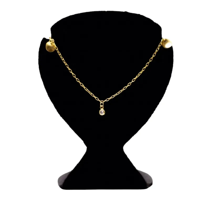 CORRENTE PORTA ÓCULOS ELO PORTUGUÊS COM MEDALHAS E PINGO DE LUZ PENDURADA- BANHADO A OURO 18K OU CORRENTE PORTA ÓCULOS ELO PORTUGUÊS COM MEDALHAS E PINGO DE LUZ PENDURADA- BANHADO A OURO 18K OU