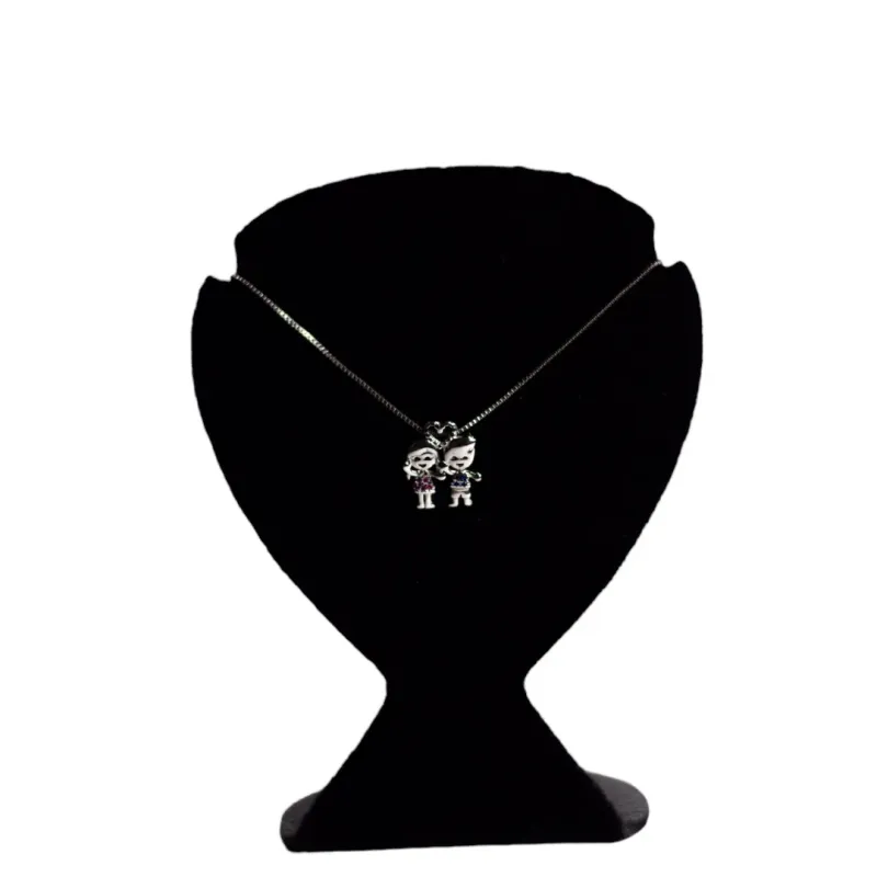 CORRENTE VENEZIANA PING FILHOS CASAL BONECOS E CORAÇÃO COLORS  -  BANHADO A RÓDIO BRANCO CORRENTE VENEZIANA PING FILHOS CASAL BONECOS E CORAÇÃO COLORS  -  BANHADO A RÓDIO BRANCO